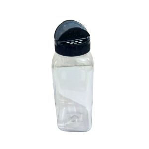 Pote Pet 180ml Transparente Quadrado para Tempero